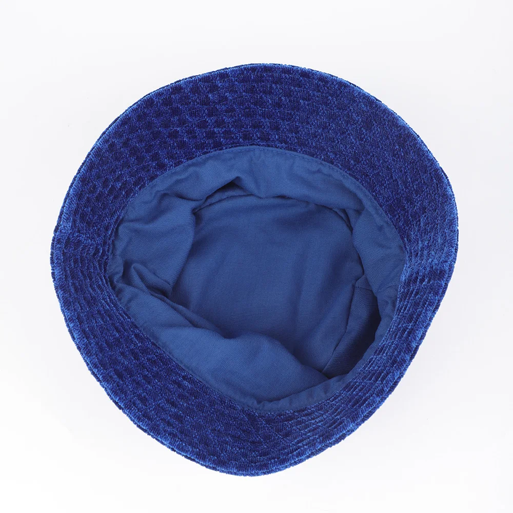 2023 new custom Tweed bucket hats solid color new era fitted hats woven winter warm and windproof men cap