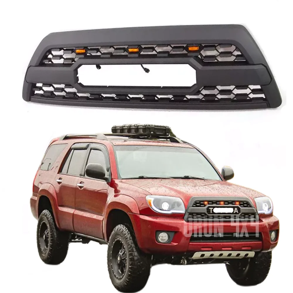 Front bumper grilles for 4Runner 2006 2009 ABS front bumper car grill WITH LED for TRD PRO Style