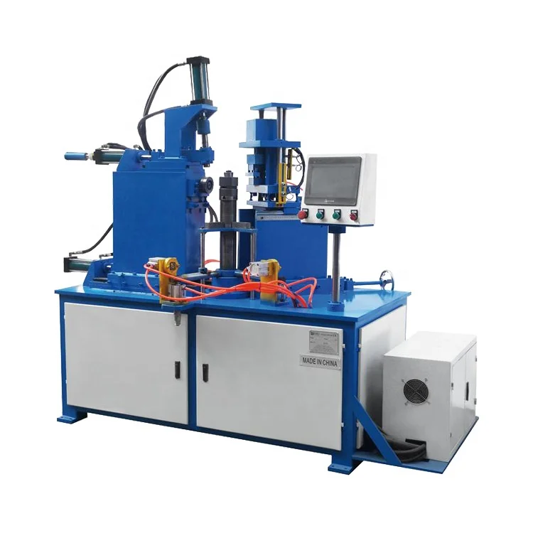 Hydraulic electric fan flange automatic flanging machine
