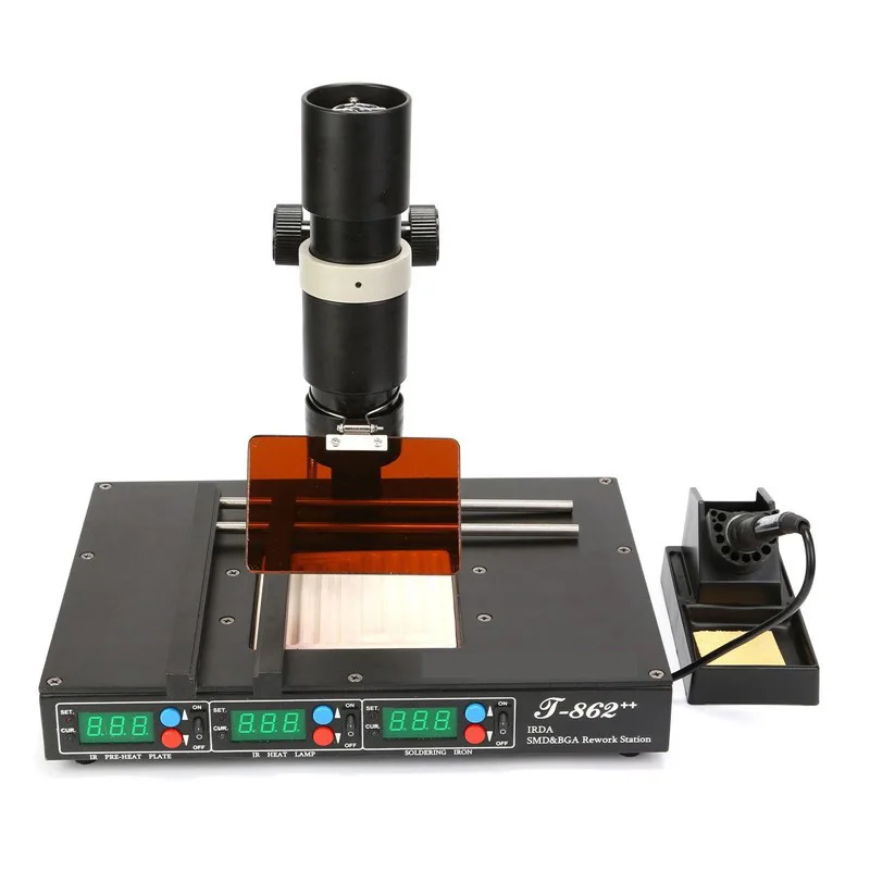 Hot selling T-862++ IRDA Infrared bga rework machine BGA Welder SMD SMT desoldering Rework Station