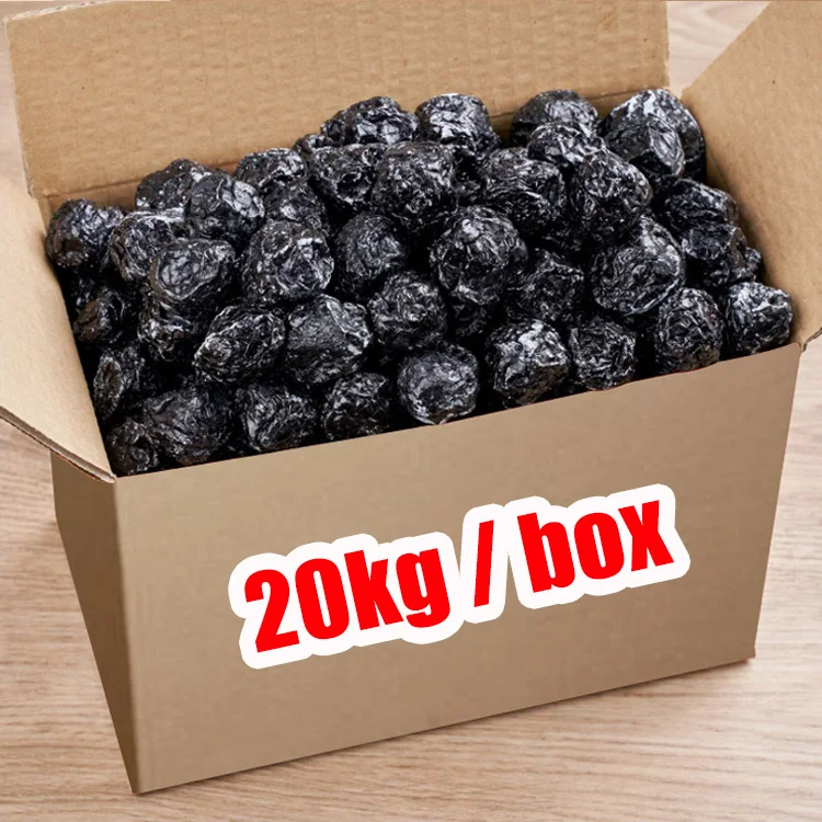
 OEM wholesale whole box  black plum Sweet and sour standard slimming beauty fruit detox  preserved plum Dried fruit food  