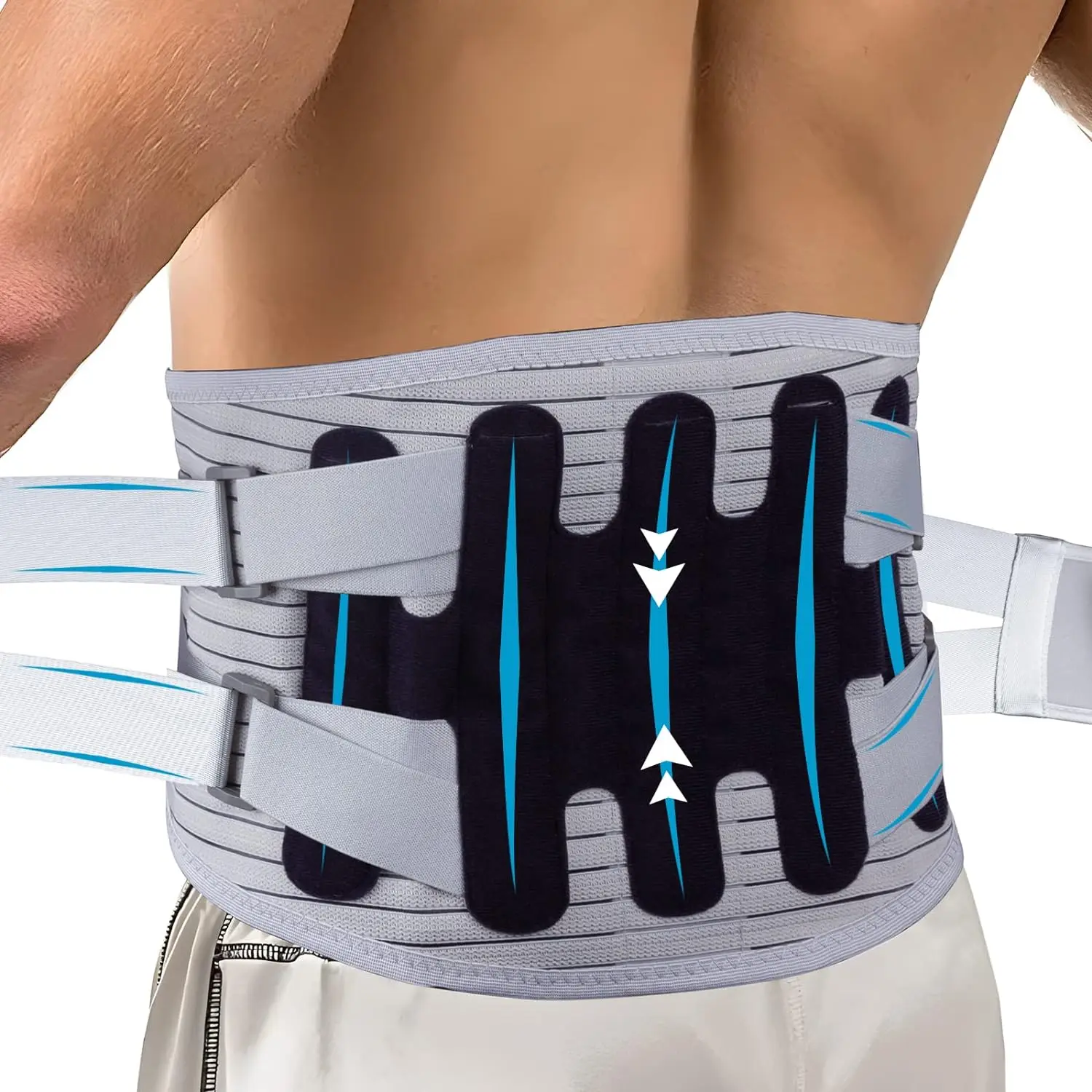Medical adjustable lower back pain relief orthopedic lumbar  spine support  back brace