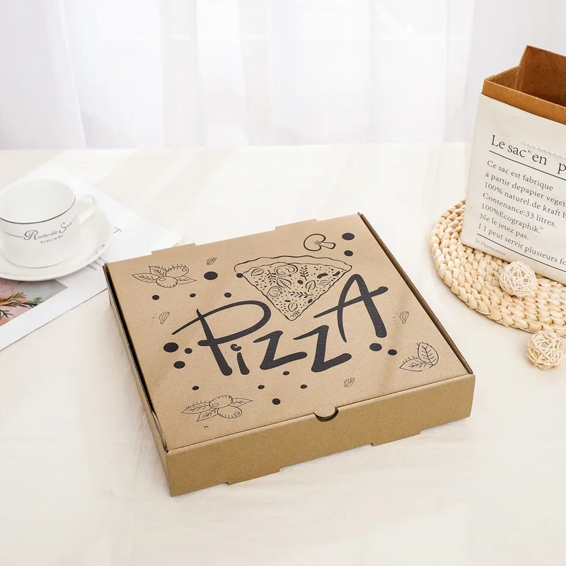 Wholesale High Quality Cheap Custom Logo Portable Thick Recycled Corrugated Delivery Baking Pizza Box