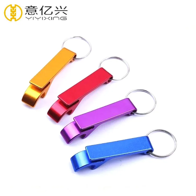 Aluminium keychain bottle opener, cheap beer opener with keychain