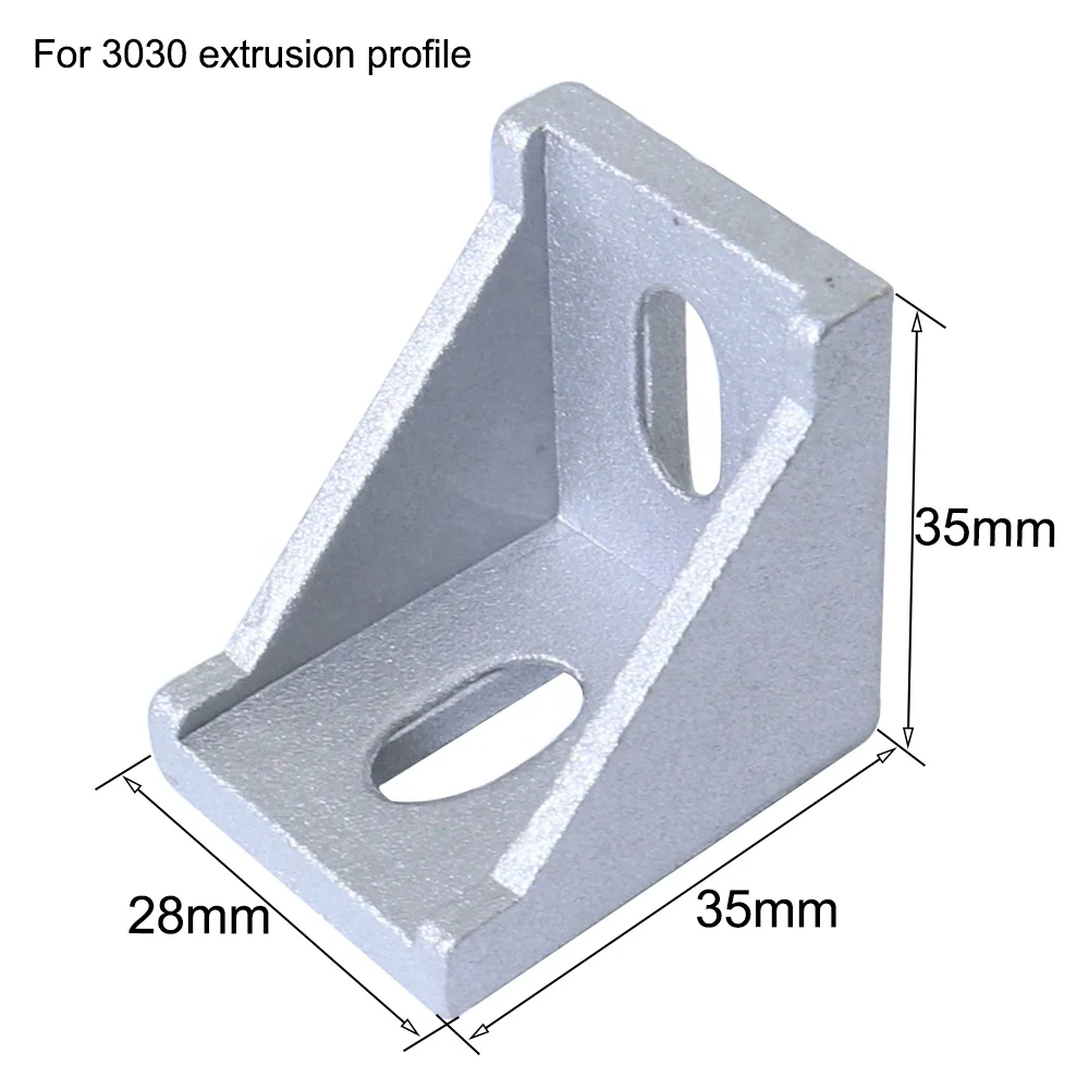Угловые L-образные кронштейны, коннекторы для алюминиевого профиля 15S 20S 30 S, 1515, 2020, 3030, 10, 20 шт.