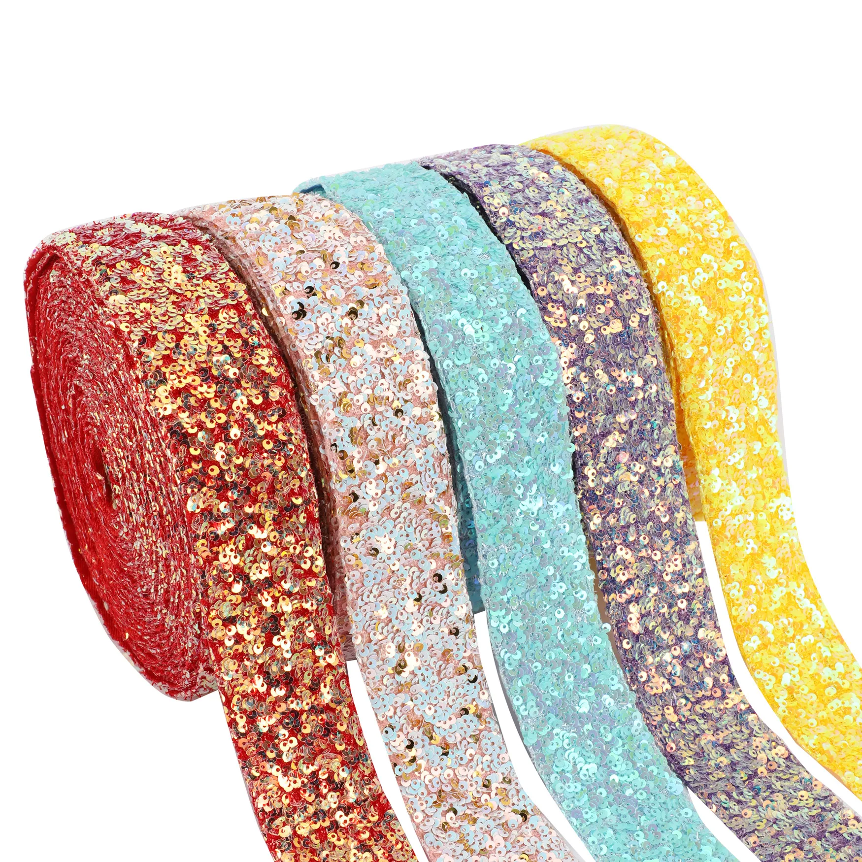 HSDRibbon 38mm HSD- Genuine Colorful Series Spring Summer Sequin Ribbon