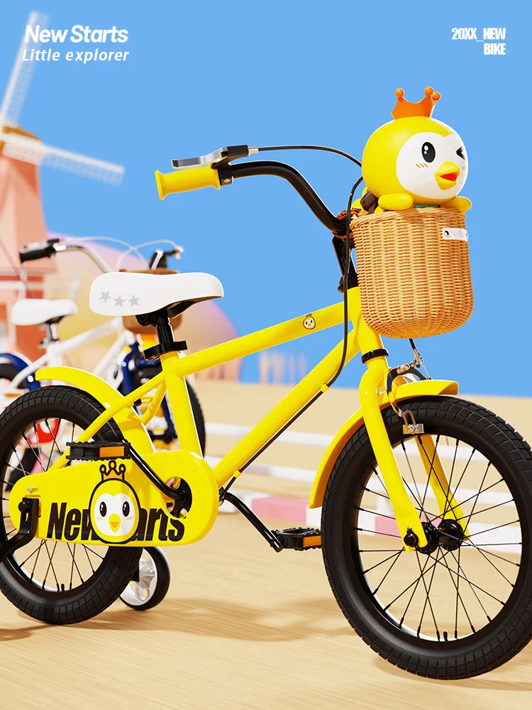 2025 new NT Kids Bike New 14-18 inch kids bike with training wheels for kids 3-10 years old