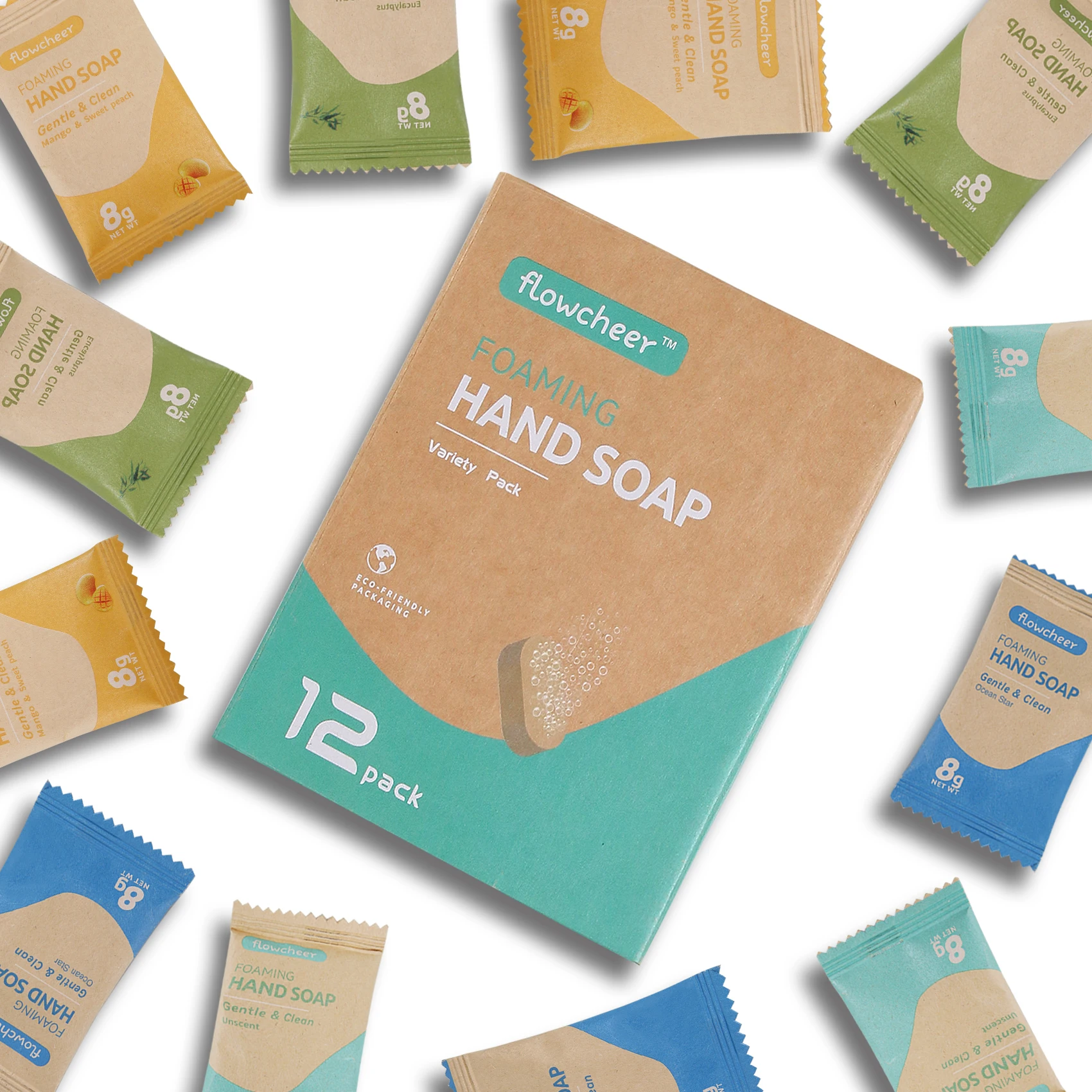 Private Label Plant-Based Eco-Friendly Soothing Hand Wash Natural Effervescent Tablets Customized Fragrance Solid