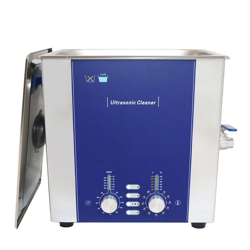 10L stainless steel ultrasonic cleaner degas for glass, PCB and spare parts ultra sonic vinyl records ultrasonic cleaner