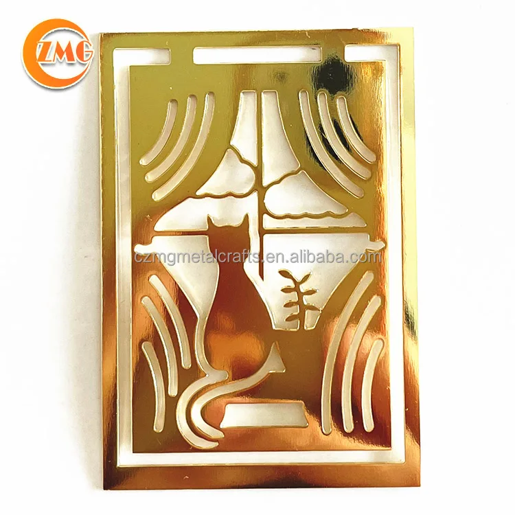 Wholesale Custom Laser Cut Blank Metal Bookmarks
