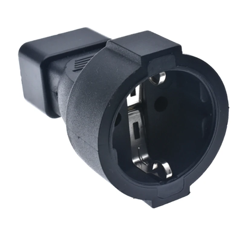 EU To C20 Plug Adapter 16A250V European Schuko Type E Female To Male C20 Inlet TO CEE 7/7 converter for PDU UPS converter