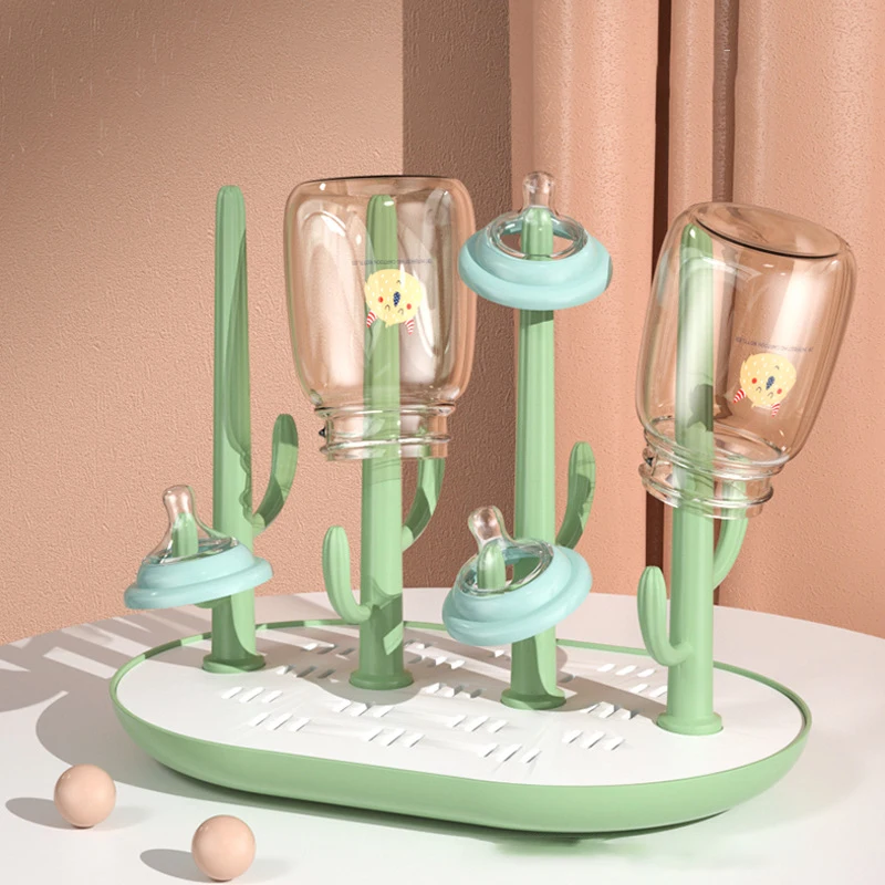 Factory Manufacturer OEM Baby bottle drying rack plastic Draining rack Detachable bottle rack