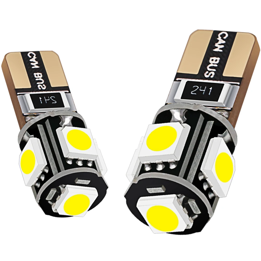 Wholesale 12V Car License Plate T10 Led Canbus 5050 5 SMD W5w 194 501 Auto Car Vehicle Interior Light SX153