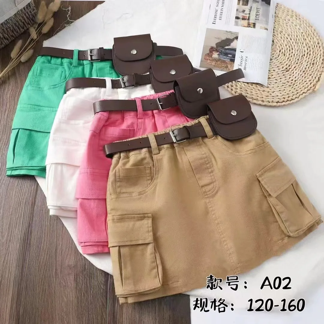 Wholesale Price Kids Clothing Cotton kids skirts High Quality Above Knee Girls Skirts
