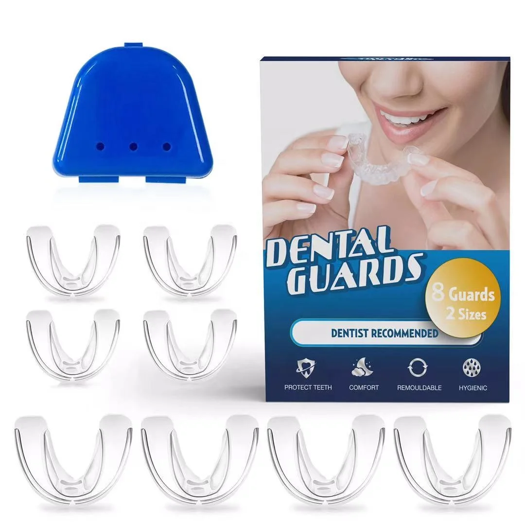 8PK dental guards for teeth grinding dental mouth guard grinding package wholesale anti grinding night mouth gu
