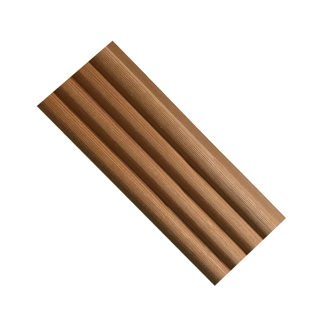 12mm Thick Indoor Cladding Panels High Quality Cedar Wood 3D Wall Panel