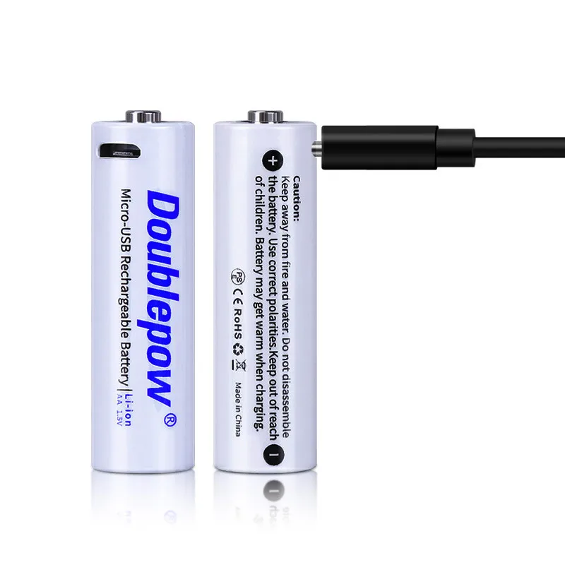 Производитель 1 5 v 2400mWh 14500 USB C перезаряжаемые батарейки типа АА pilas recargables