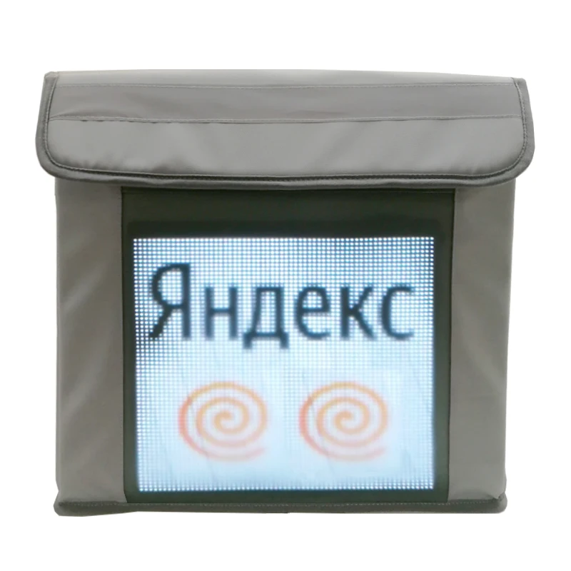 Custom design high quality delivery cooler bags for motorcycle food delivery bag with led screen