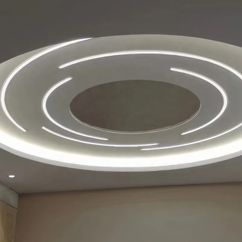Customized New Flexible And Bendable LED Double-Sided Embedded Aluminum Linear Lights For Shopping Mall Studios