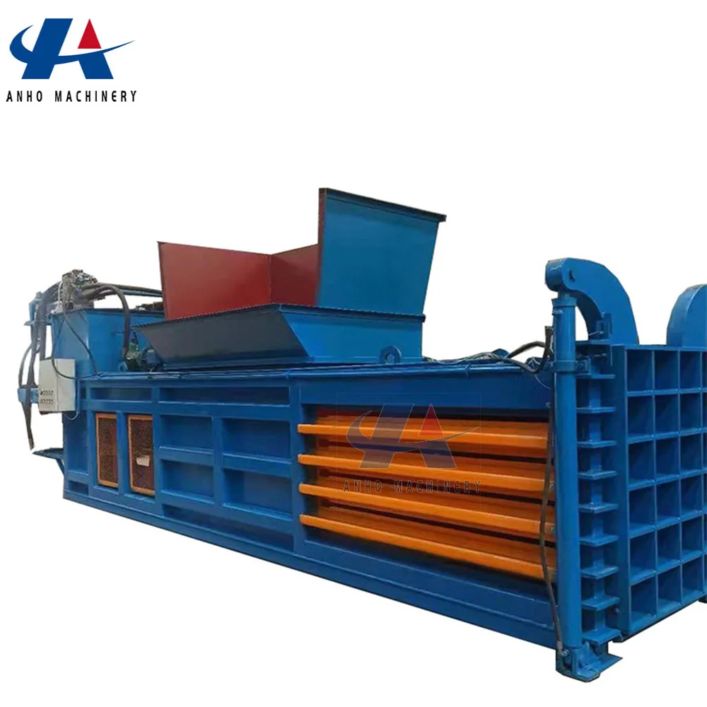 horizontal baler for waste paper cardboard hydraulic baler machine horizontal baling press machine