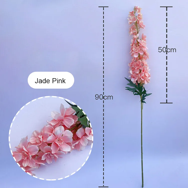 Hot Sale Looking Artificial Silk Delphinium Flower  Hotel Restaurant Decoration Flowers
