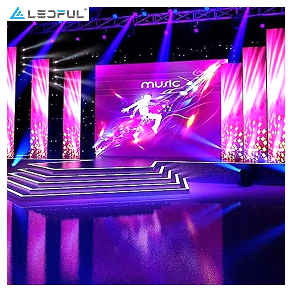 Wholesale P3.91MM Outdoor P3. 9 Cabinet 500X500MM Rental LED Screen Never Black Screen Rental Video Wall LED Display