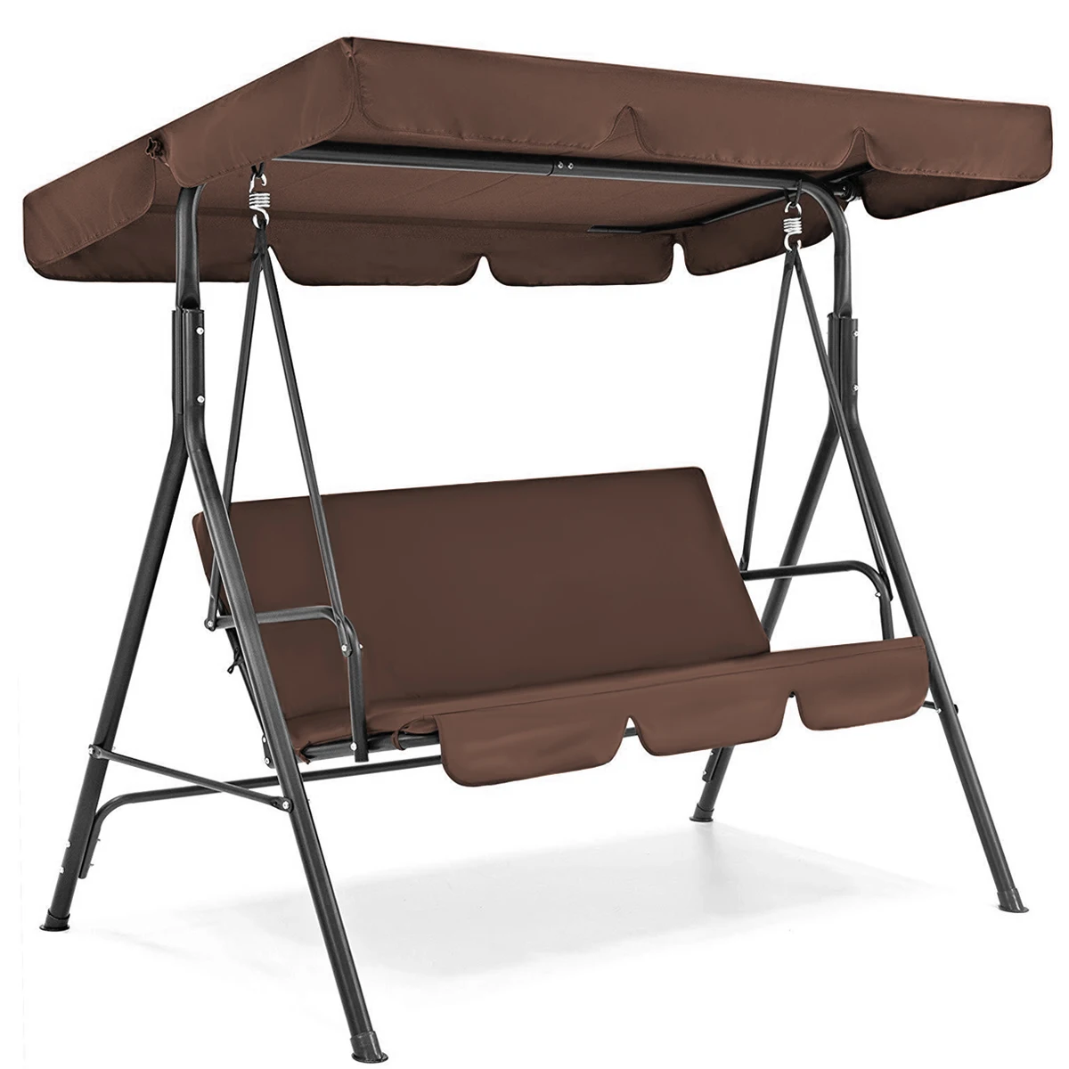 Непромокаемые уличная мебель для взрослых 3-х местное садовое светодиодный светильник бытовой двор балкон кресло-качеля для внутреннего дворика