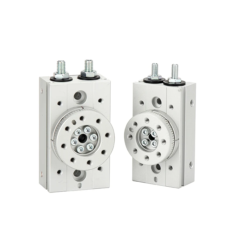 MSQB HRQ Series SMC Type Compact Thin 90 180 Degree Rack Pinion Actuato Swing Solid Rotating Rotary Table Air Pneumatic Cylinder
