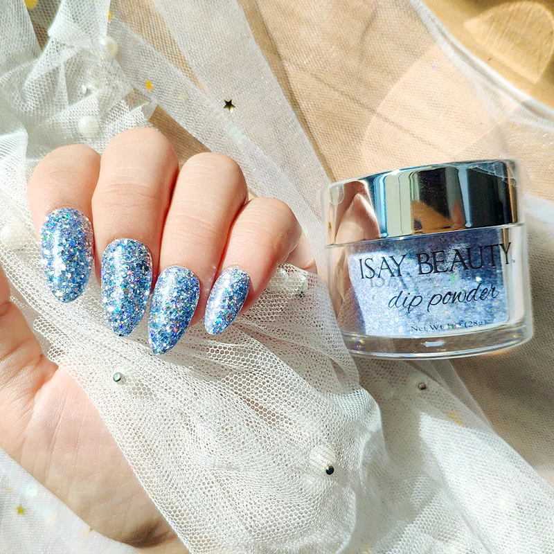 OEM private label nails system wholesale bulk color glitter nail dipping acrylic powder