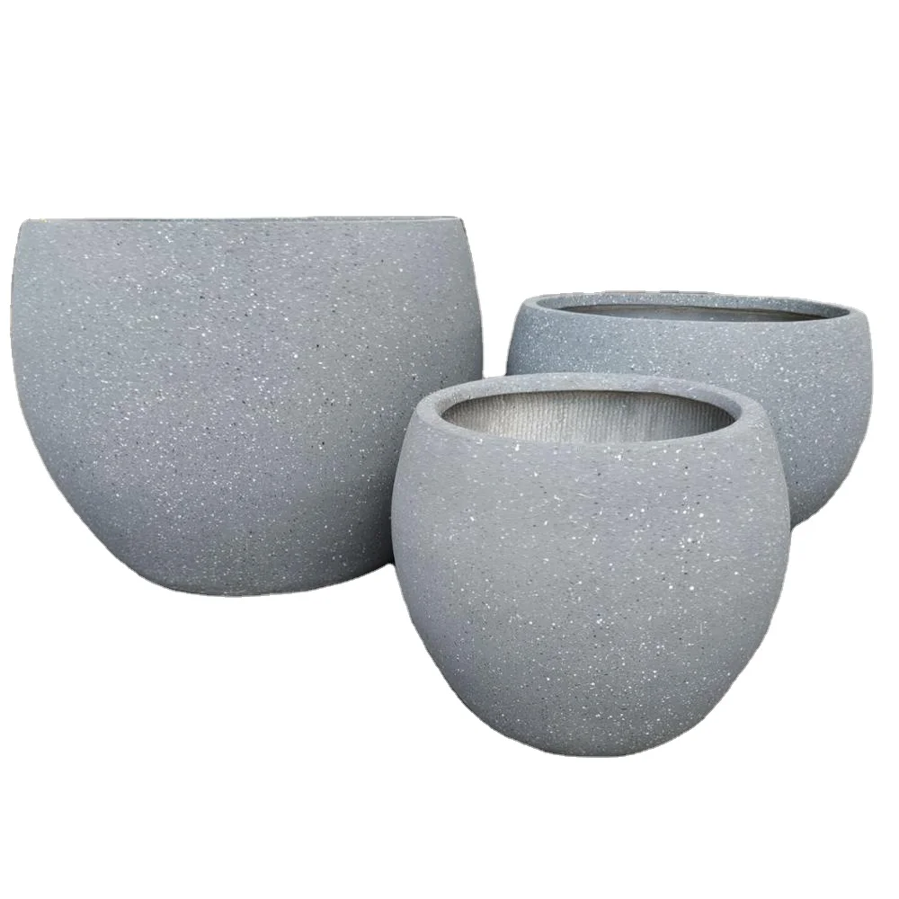 High Quality Fiberglass Resin Flower Pots And Planters Flower Gardening Planter Pots Mold For Outdoor Balcony Decoration