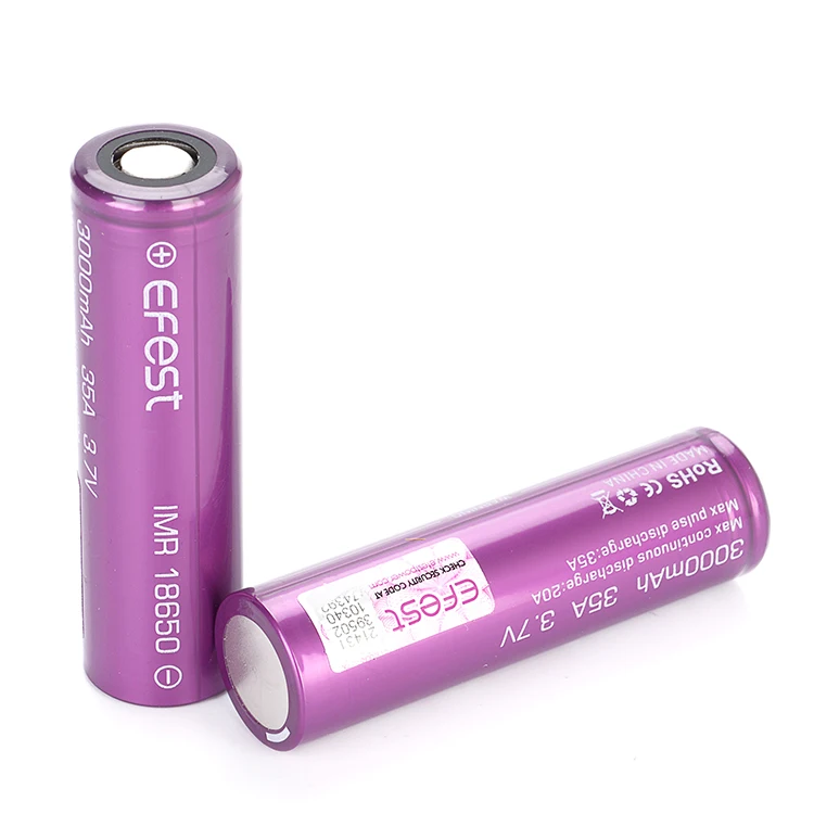  510 ручка Vape mods батареи Efest мощный 3 7 v литий-ионный Акку 35a VTC6 3000mah 18650