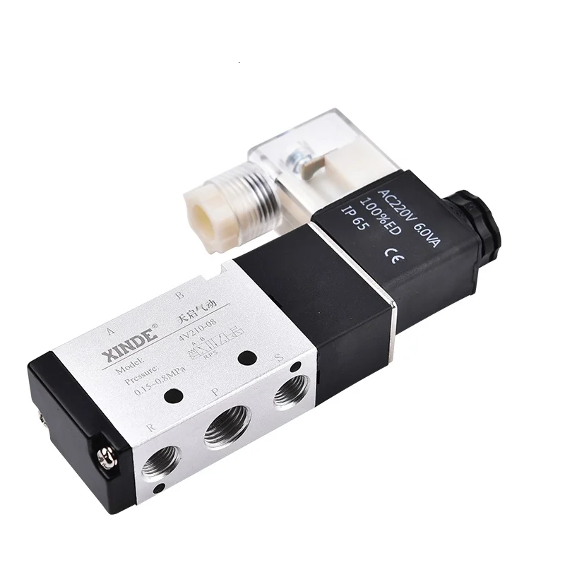 XINDE 4V210-04/06/08/10 Pneumatic valve  air fitting  smc pneumatic solenoid valve