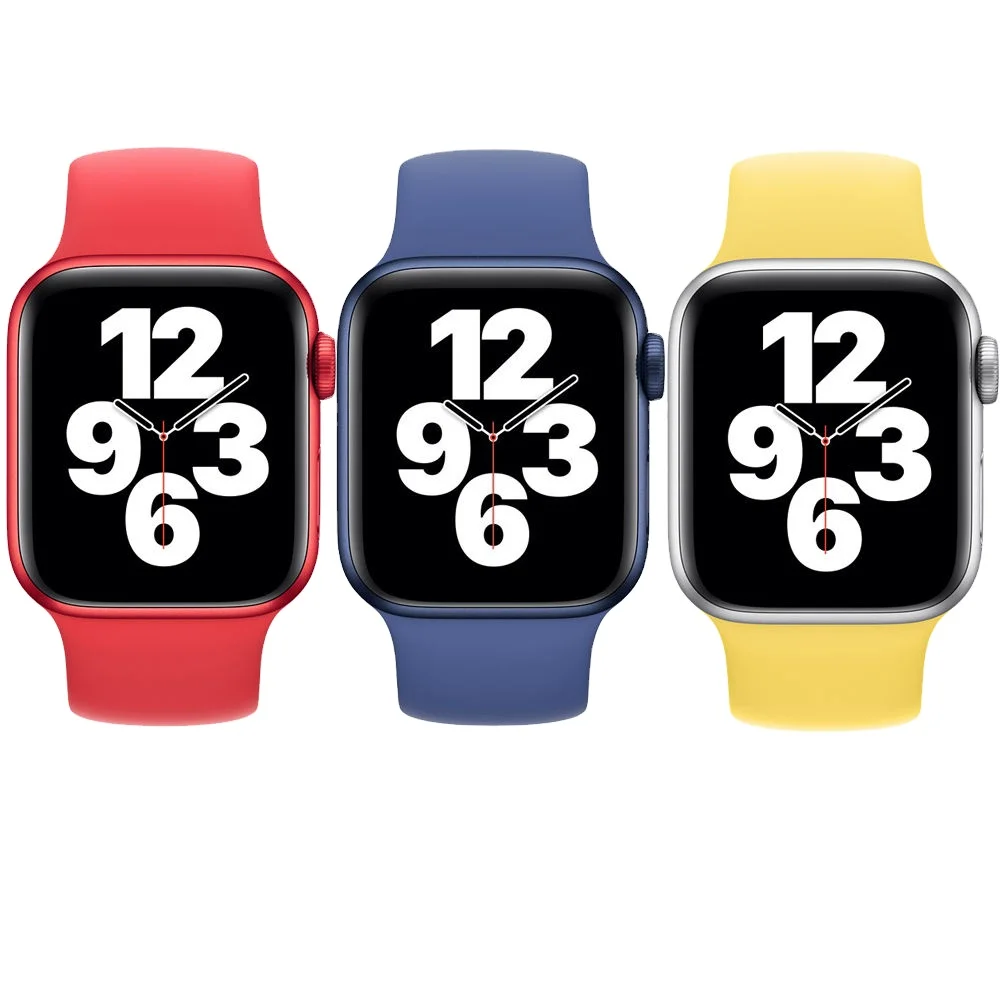 OULUCCI Factory price silicone strap For Apple Watch band 42mm/38mm /44 mm/40 mm  bracelet Rubber watchband for iwatch 4 3 2 1