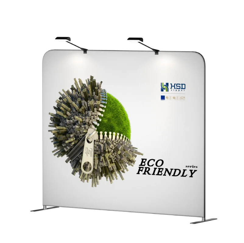 Custom Single-sided Tension Fabric Display Aluminum Tube Frame Back Drop For Exhibition Event