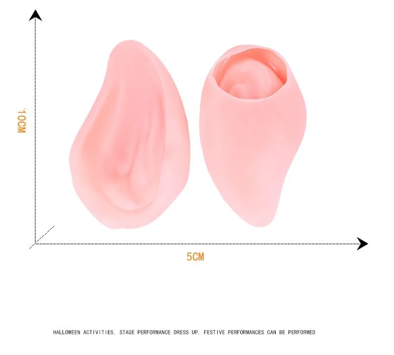 Halloween Props Decoration Anime Fairy Cospaly Costume Props Vinyl Fairy Elf Ears