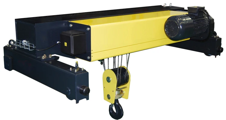 European10 ton Double Girder Rail Electric Wire Rope Hoist With Electric Traveling Trolley For DG Overhead Crane