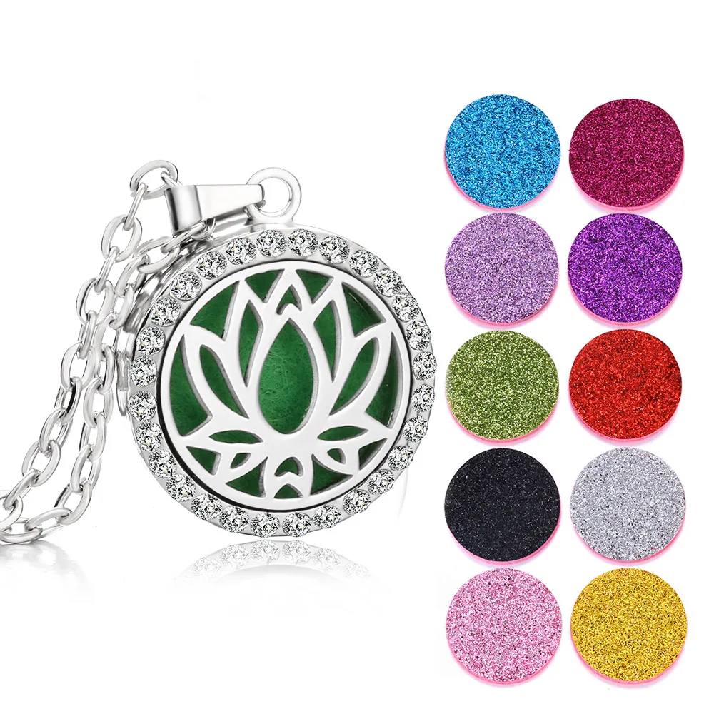 Perfume Diffuser Aromatherapy Essential Oil Necklace High-quality Stainless Steel Aromatherapy Detachable Necklace