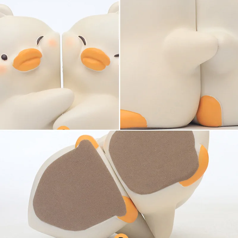 creative duck figurine cute hug ducks decorative bookend resin book ends for shelves