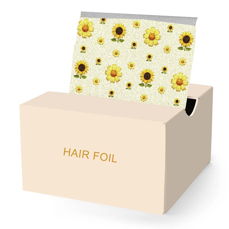 15micx12.7cmx27.3cm Highlighting Foil Paper Pop-up Pre-Cut Sheet With Logo Hairdressing for Hair Coloring