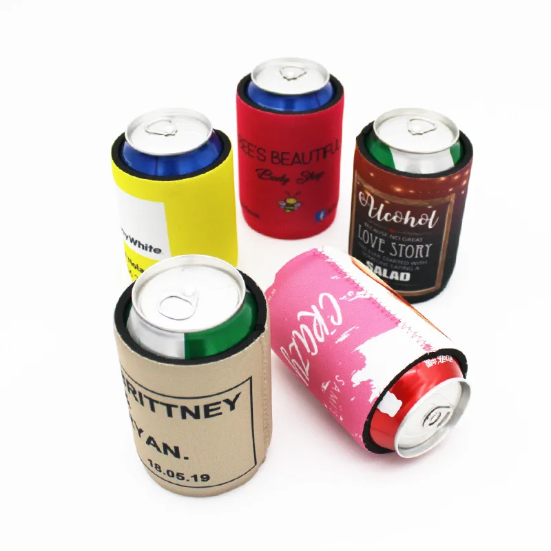 Cheap Price Can Cooler Neoprene Custom Logo Can Cooler Holder 12oz Stubby Holder Sublimation Coozies