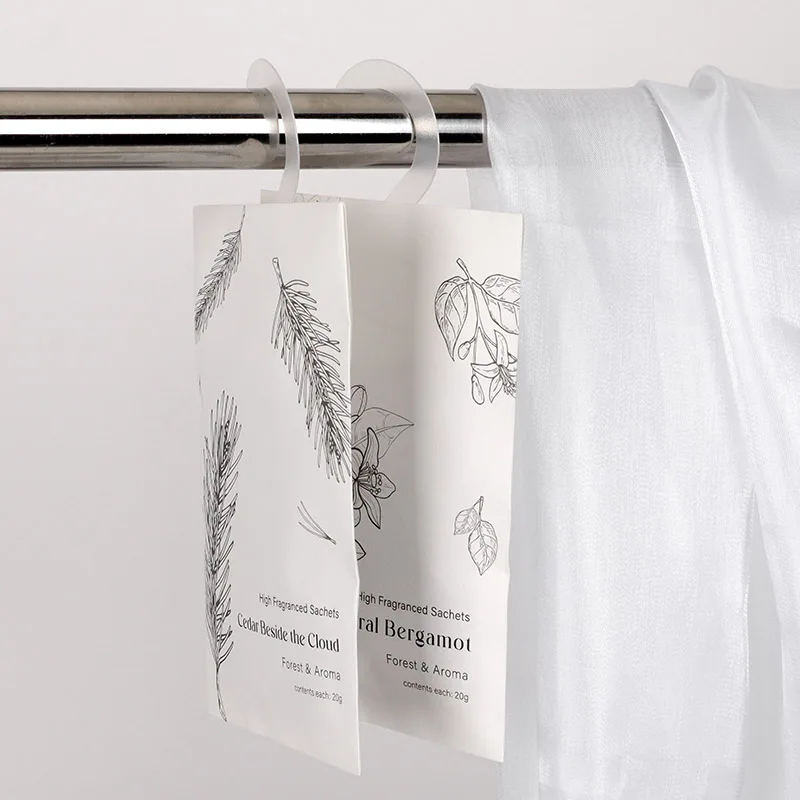 Wholesale Eco-friendly Indoor Scented Drawer Sachets Hanging Closet Scents 4 piece pack