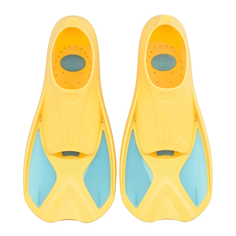 Super Soft 8 Sizes Swim Fin Custom Color 30-45 Full Foot Short Blade Shoes for Kids for Beach Diving Sports