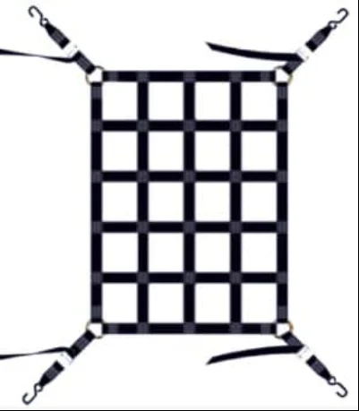 Us standard high quality Polyester webbing cargo nets trailer straps Packing Straps packnig net