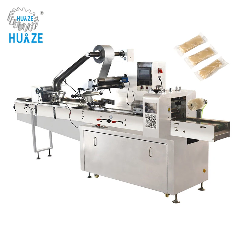 Высокоскоростная автоматическая горизонтальная машина для упаковки подушек, машина для упаковки твердых конфет