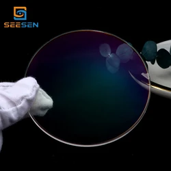 Seesen good quality 1.74 high index ASP UV400 Super Hydrophobic SHMC optical prescription lens
