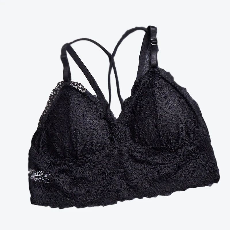 Wholesales polyamide spandex romantic sexy young ladies lace bralette soft Women Lace Bra