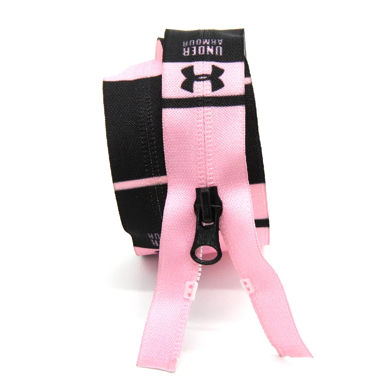 UYY Black Pink Invisible Zipper Nylon Custom Pulls #5 Airtight Zipper