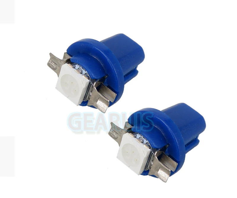 GEARUIS 24V Truck led T5 B8.5D 509T 5050 1 smd led Auto Wedge Dashboard Indicator Instrument Wedge Light red blue yellow