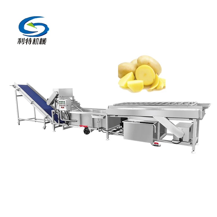 Fully automatic complete frozen sweet potato chips production line