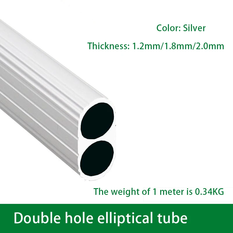 Oval Wardrobe Tube Wardrobe Hanger Pole Hanging Rod Closet Rod With End Supports Aluminum Furniture Wardrobe Closet